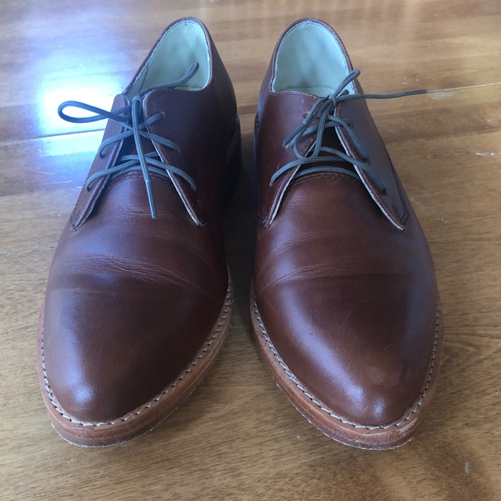 Nisolo James oxfords in brandy